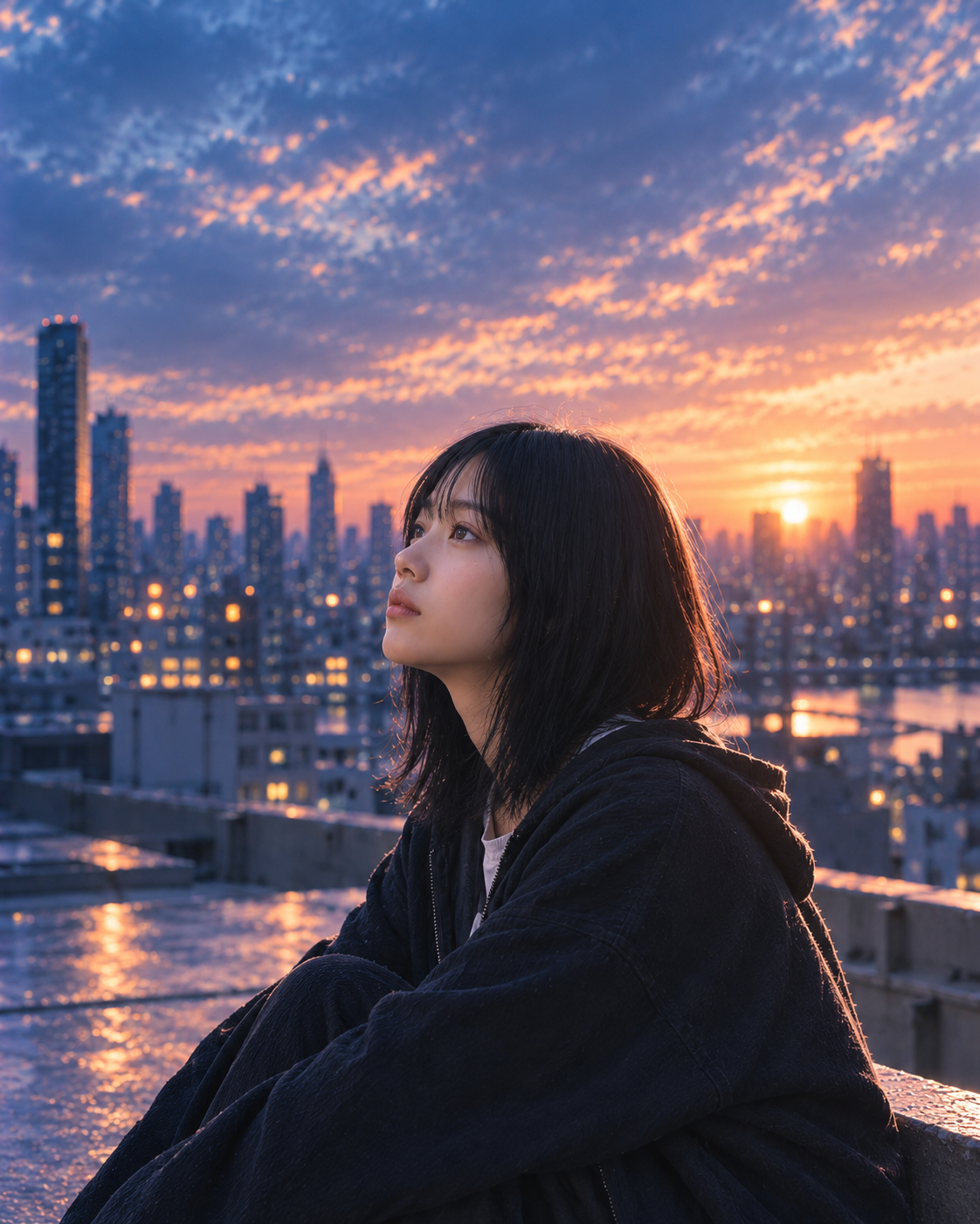 夕暮れ